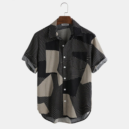 European And American Fashion Casual Printed Shirt