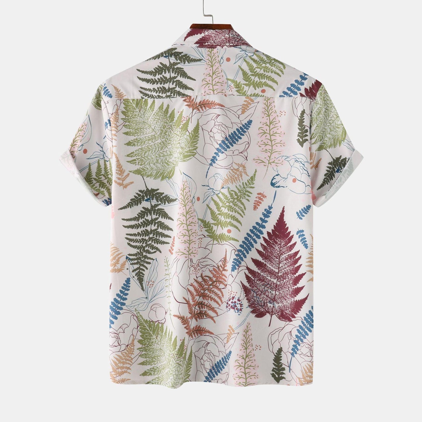 Men's Plus Size Digital Printing Short-sleeved Shirt