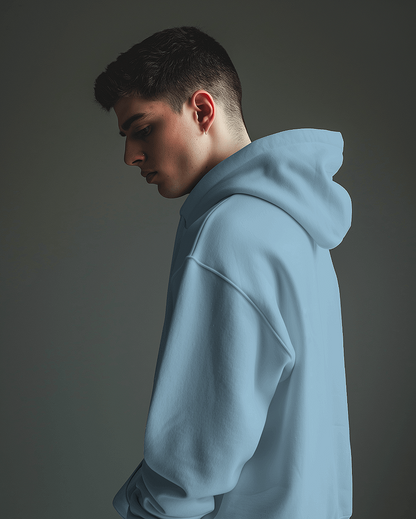 VYLEOZ Hoodie - Solid Sky Blue