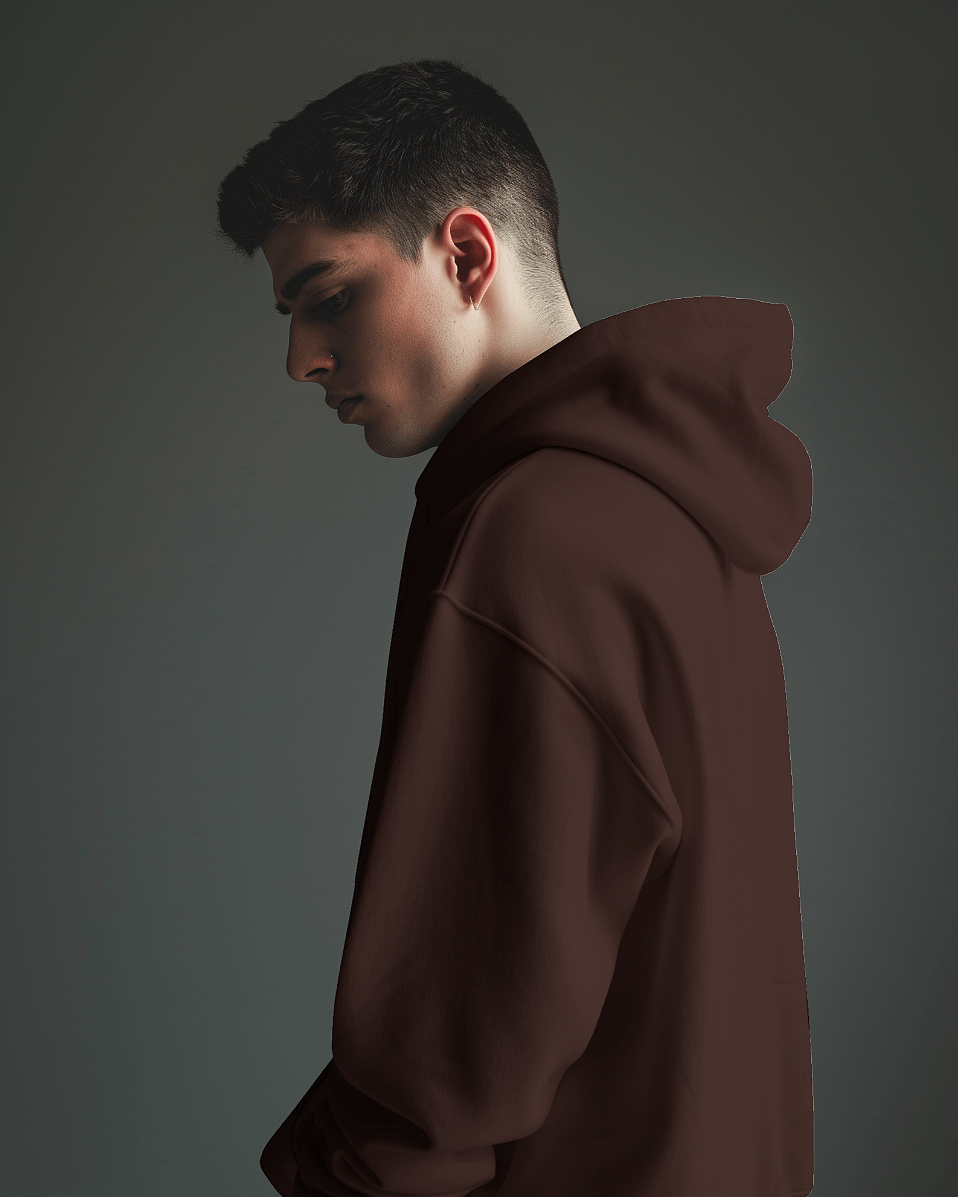 VYLEOZ Hoodie - Solid Brown