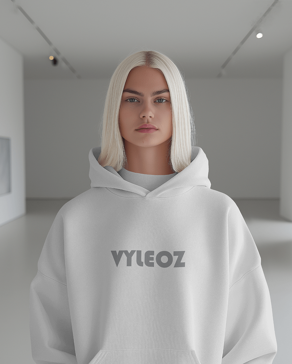 VYLEOZ Hoodie - Solid White