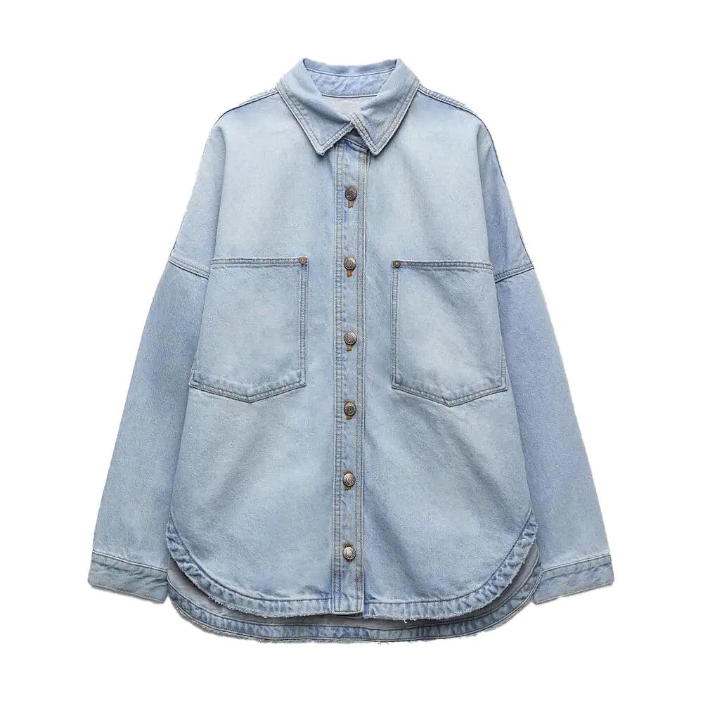 Fashion Chic Shirt Woman Jacket Autumn